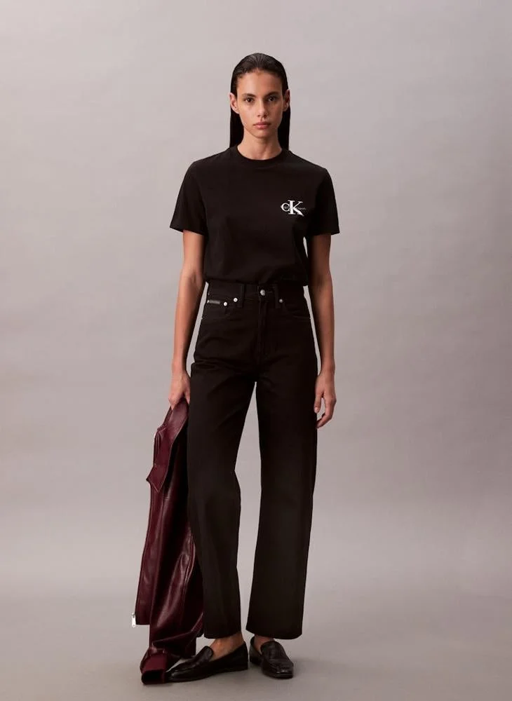 Calvin Klein Jeans  2 Pack Of Logo Crew Neck T-Shirt for Women | Best Price UAE