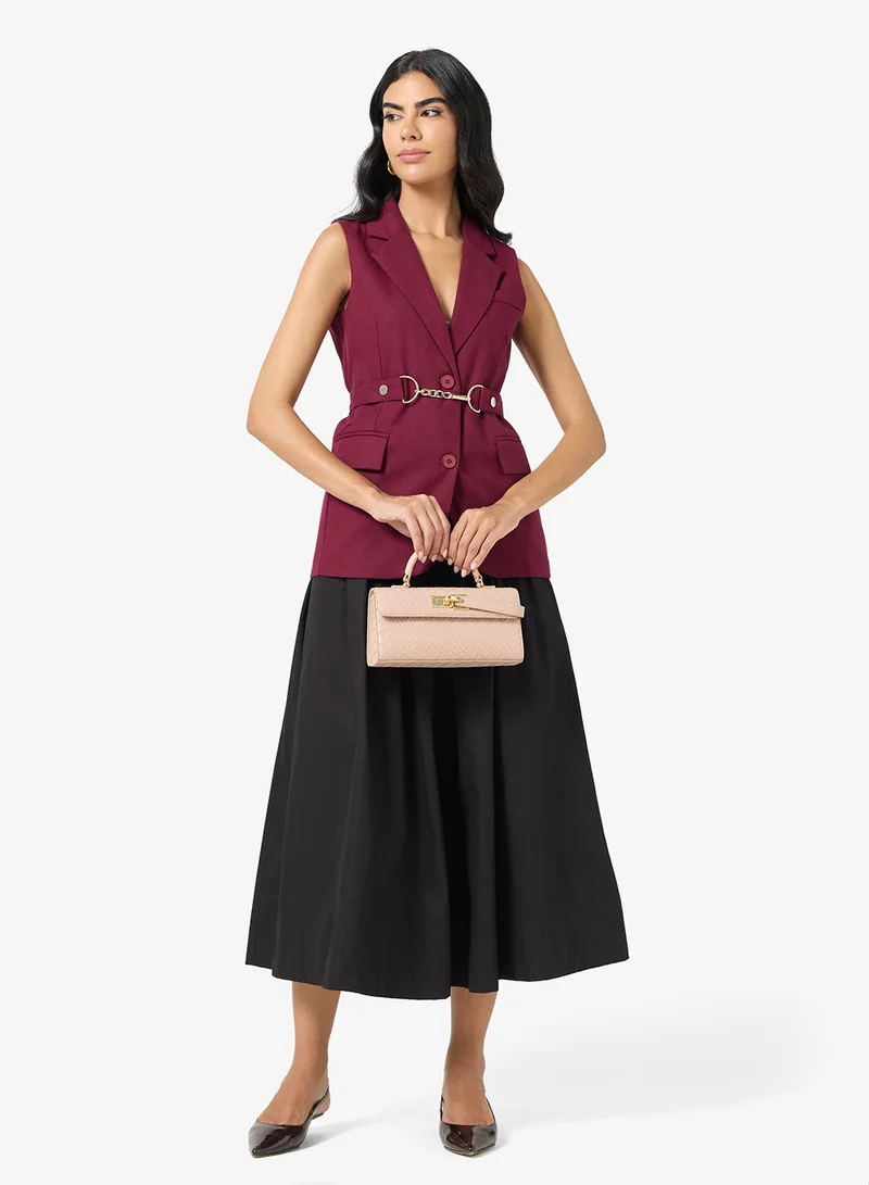 Ella  Sleevless Belted Vest for Women | Best Price UAE