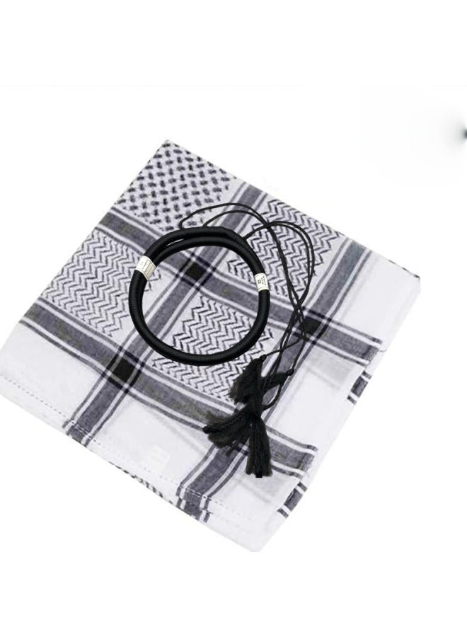 Arab Headscarf And Headband Middle Eastern Ethnic Accessories Two-piece Set - Image 1