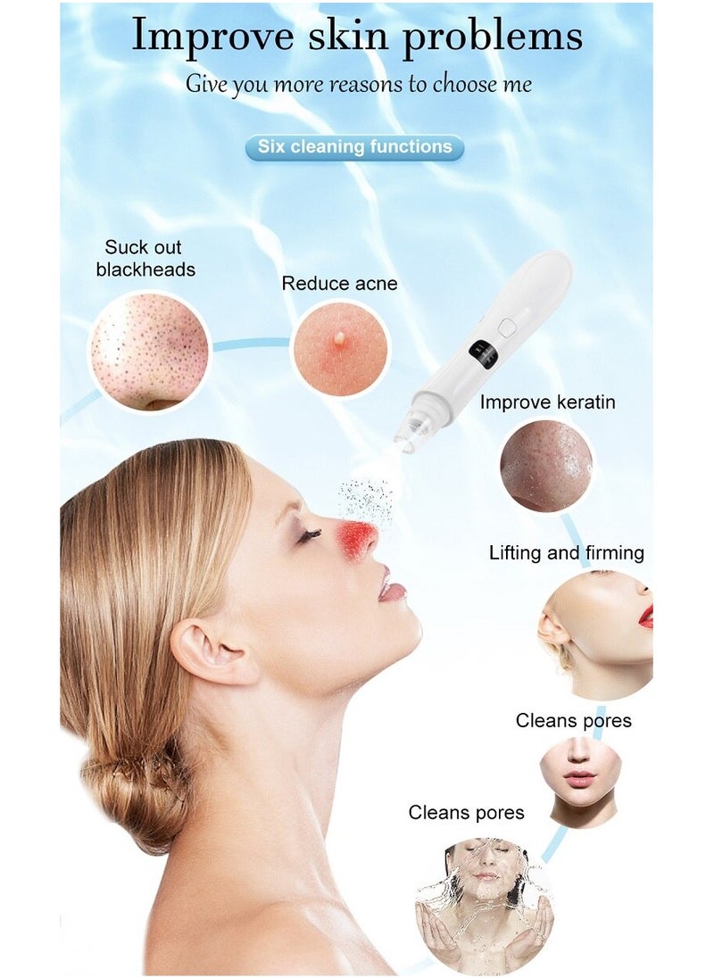 Generic 3 Suction Mode Face Cleansing Beauty Machine Dead Skin Remover Face Vacuum Blackhead Removal Skin  - Image 5