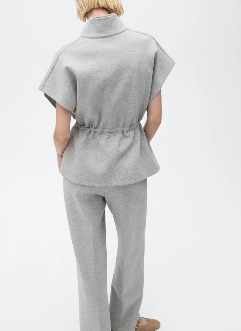 مانجو Short-sleeved jacket with adjustable waistband