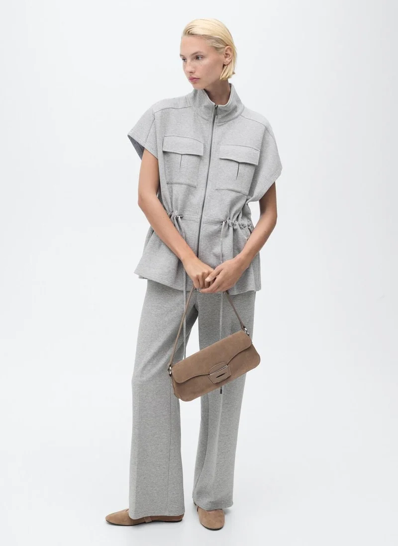 مانجو Short-sleeved jacket with adjustable waistband