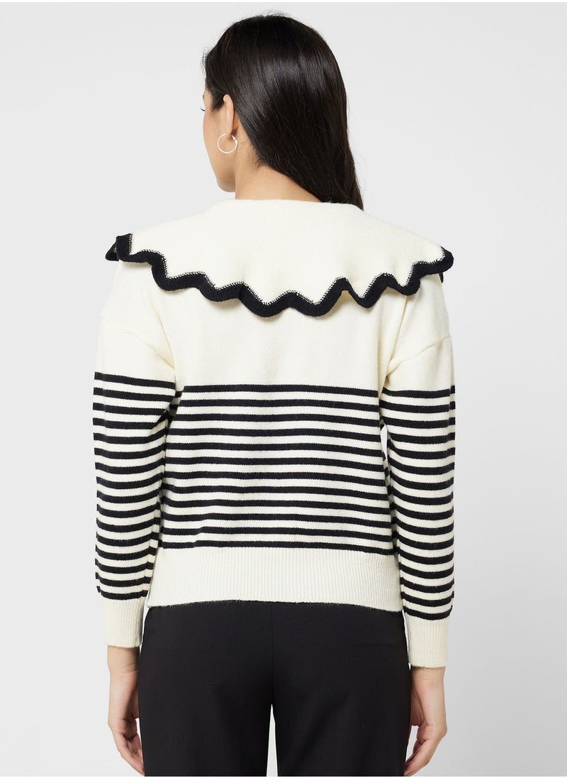 ELLA - Striped Cardigan - Image 1