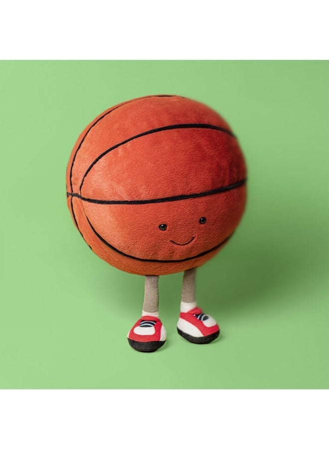 Jellycat Amuseables Sports Basketball Plush – Soft Stuffed Toy with Cordy Legs, Cute Valentine’s Gift for Kids & Adults, Collectible Jellycat, 22cm - Image 1
