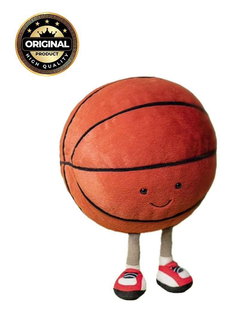 Jellycat Amuseables Sports Basketball Plush – Soft Stuffed Toy with Cordy Legs, Cute Valentine’s Gift for Kids & Adults, Collectible Jellycat, 22cm - Image 1