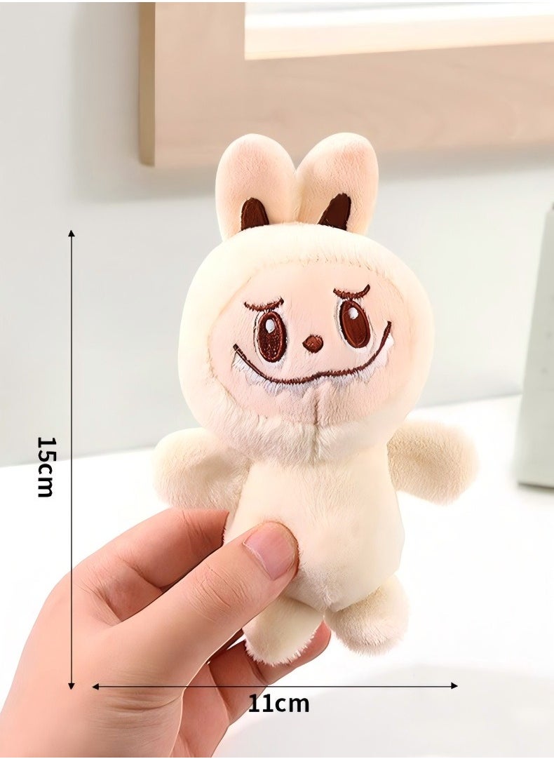 LABUBU 2Pcs Labubu Plush Doll, Cartoon Premium Soft Plush Toy，With keychain  - Image 3