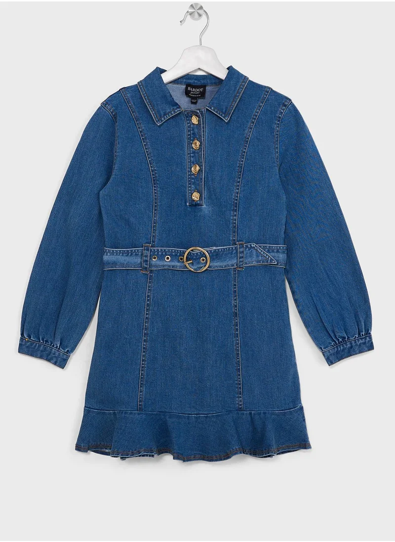 Bardot Junior Belted Denim Dress