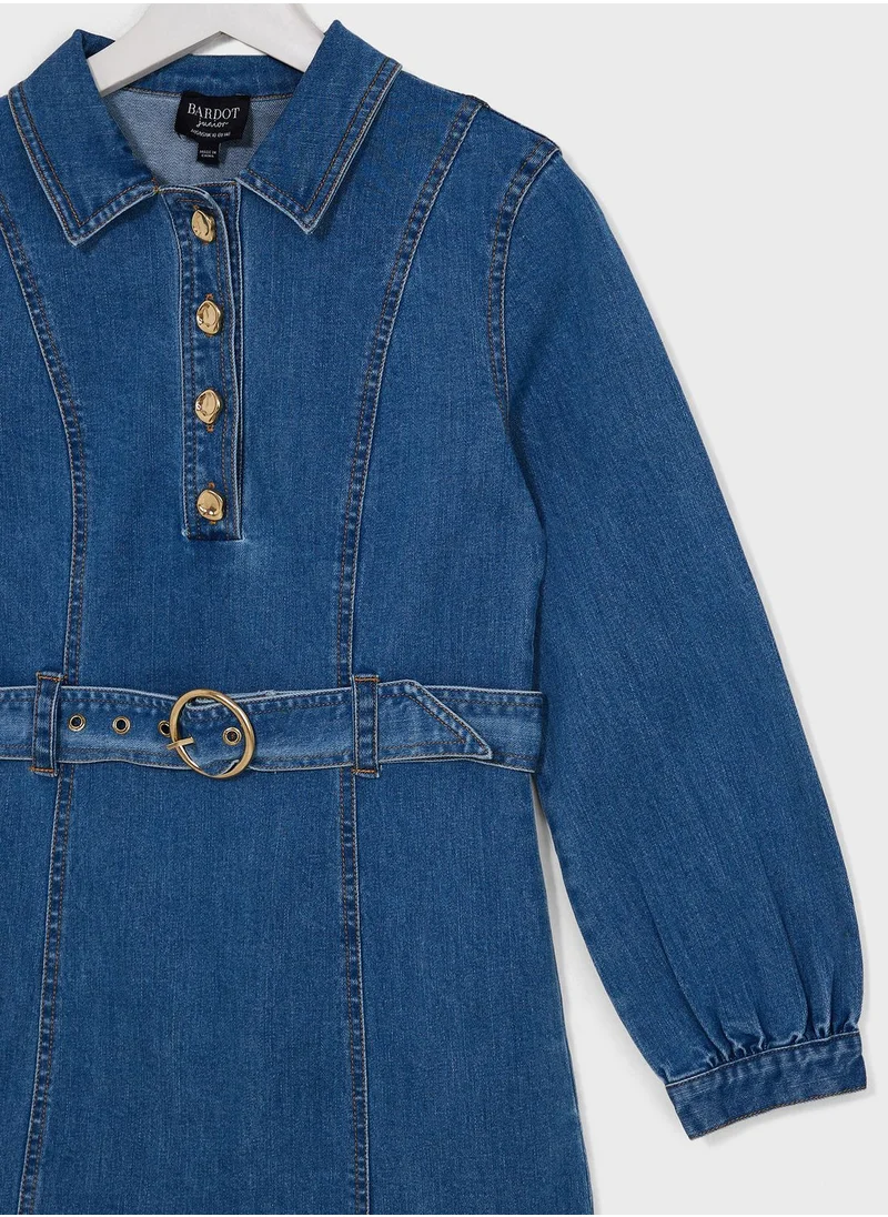 Bardot Junior Belted Denim Dress