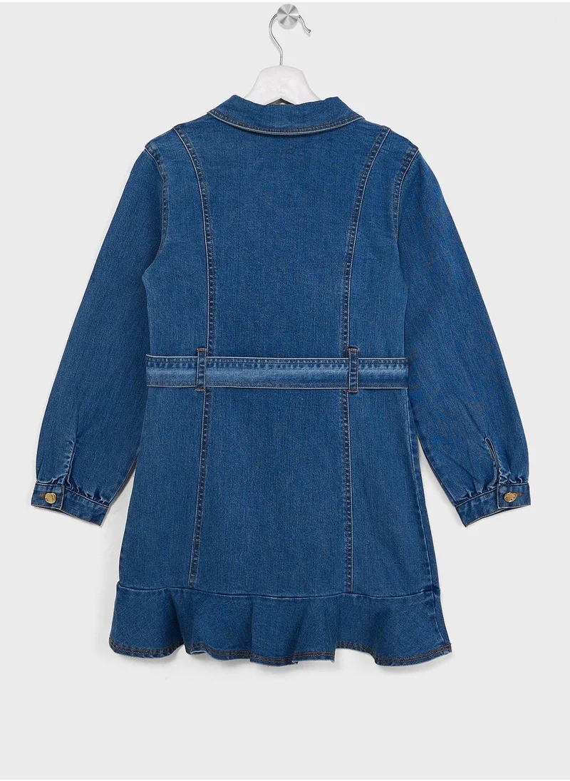 Bardot Junior Belted Denim Dress