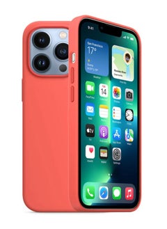 Protect iPhone 13 Pro Max Case with MagSafe Support Magsafe Charging Silicone Case for 13 Pro Max 6.7 inch Pink  - Image 1