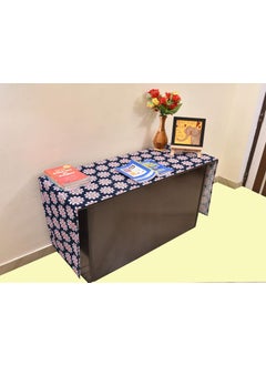 Tolexo Tolexo Branded Cotton Twill Mill Dyed Bed Runner with 2 Cushion Covers Navy Blue 90 x 18 inchs Multi Purpose Runner  - Image 4