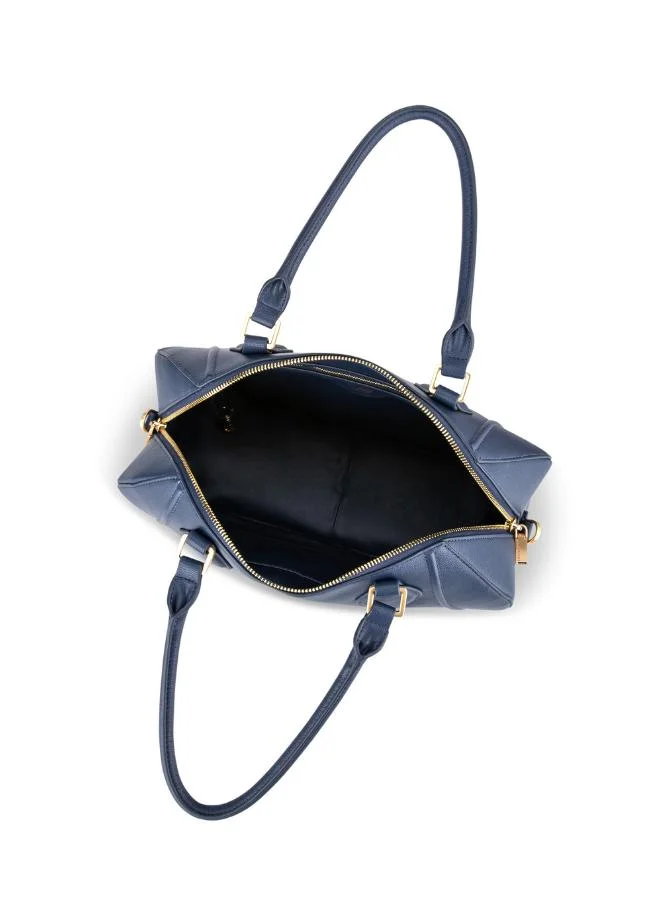 Veganologie Gemma Tote Bag in Blue Made from 17 Recycled Bottles