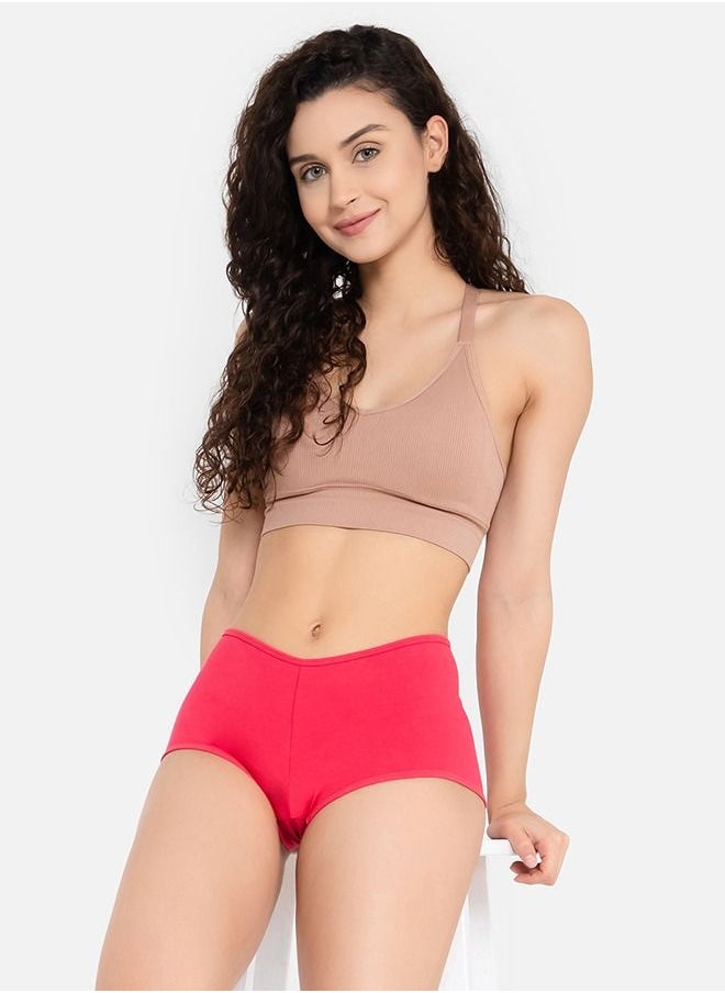 Clovia - Clovia Pack Of 3 Cotton Mid Waist Boyshorts - Image 1
