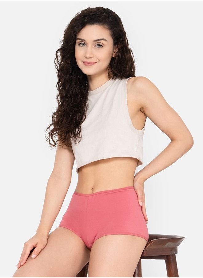 Clovia - Clovia Pack Of 3 Cotton Mid Waist Boyshorts - Image 1