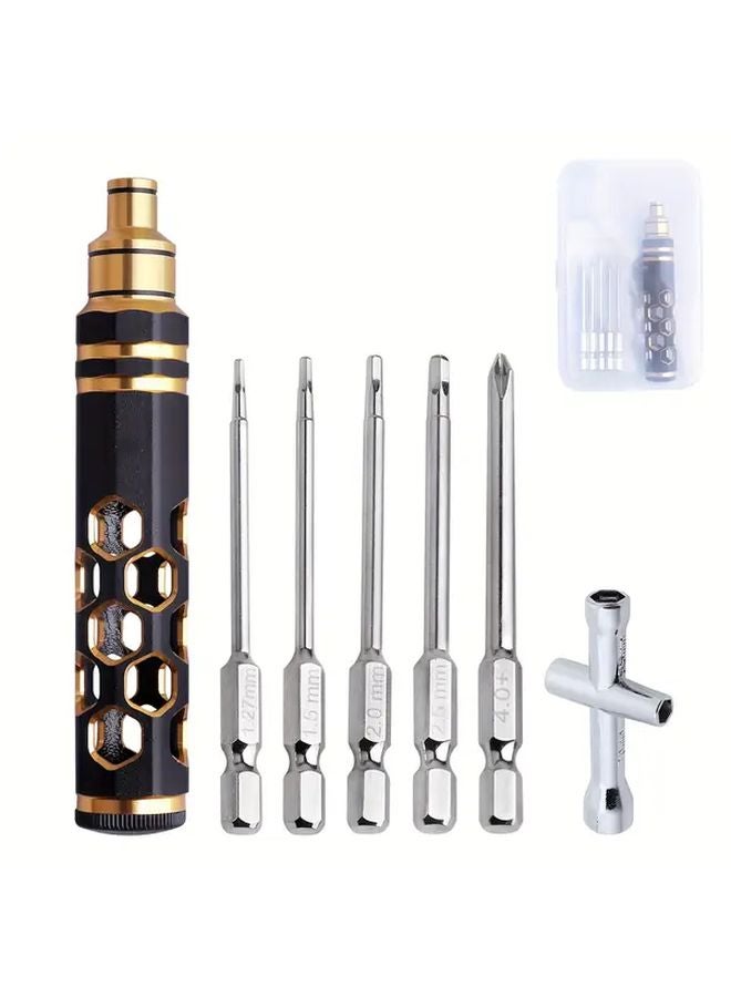 5 في 1 مجموعة أدوات إصلاح التحكم عن بعد بحافظة سبيكة ألومنيوم لسيارات Arrma وTraxxas - Image 2