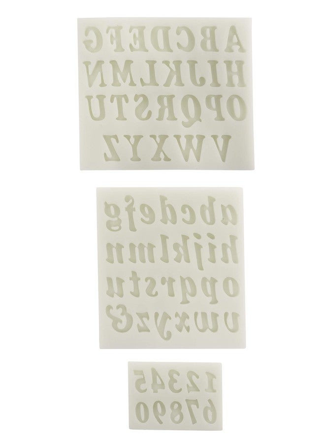 O'Creme Silicone Fondant Mold, Small Letters and Numbers - Image 1