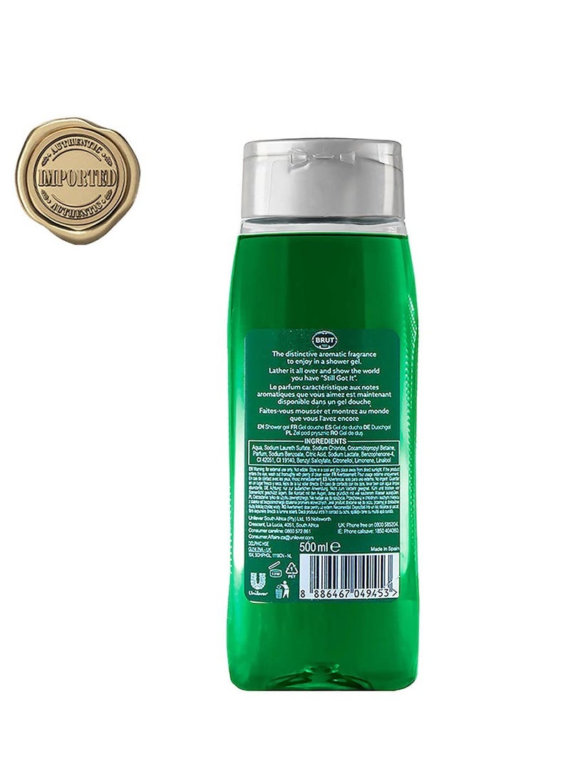 BRUT Brut Paris Original All-in-One Shower Gel (500 mL) | Perfect Hair & Body Luxury Shower Gel | Modern and Masculine Aroma with Refreshing Scent  - Image 3