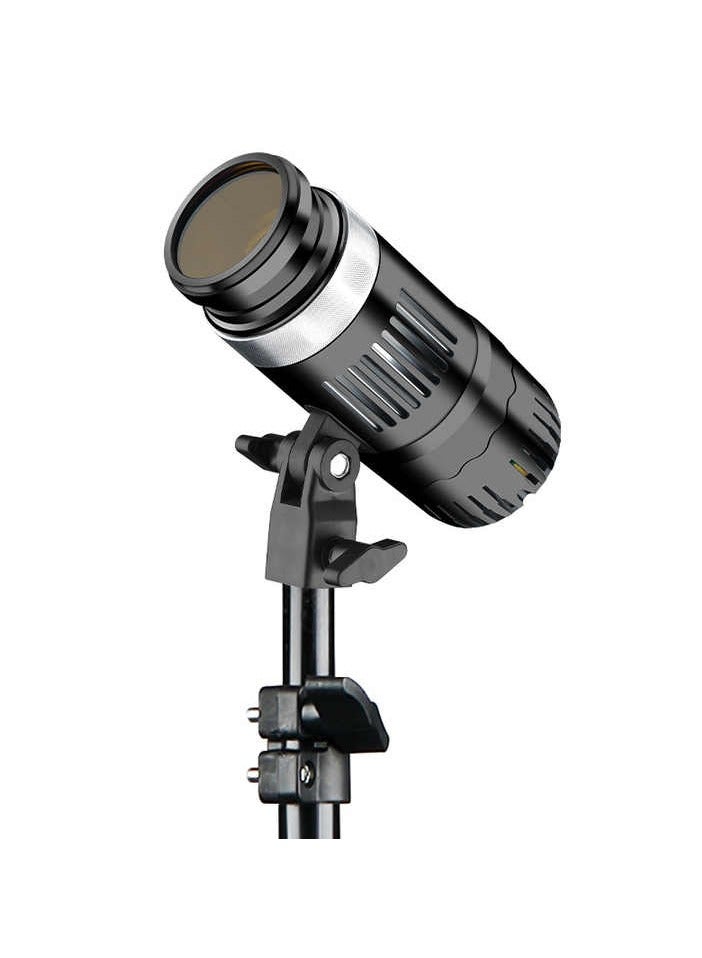 Generic YM-80 50W COB LED Spotlight Fill Light 220V 6500K Brightness Adjustable Mount for Live Streaming Portrait Product Photography  - Image 1