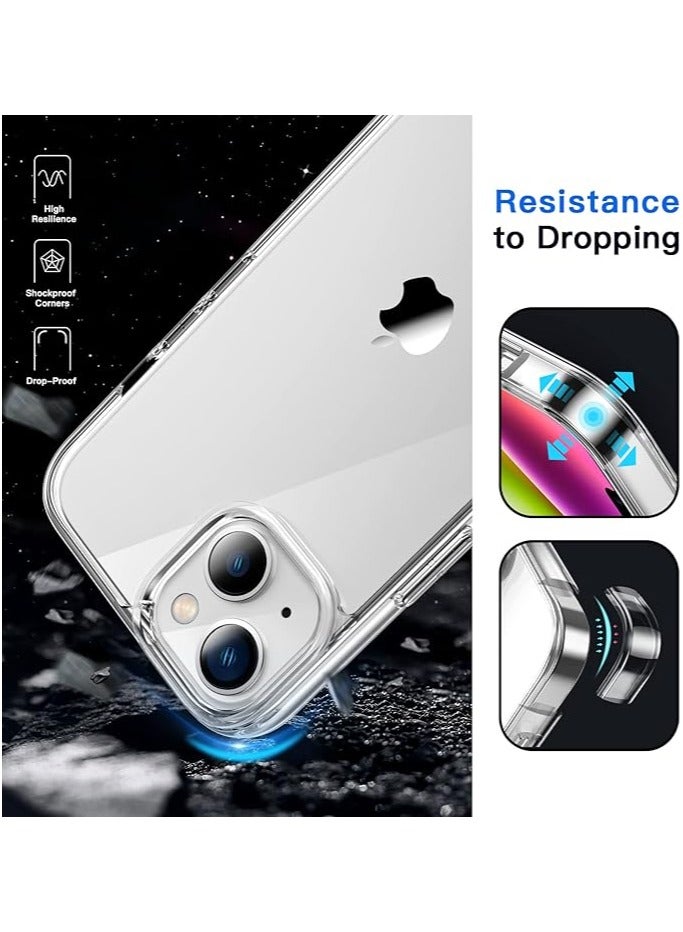 سبيس حافظة ايفون  15  شفاف, مقاوم للخدش والاصفرار، حماية من السقوط - Image 1