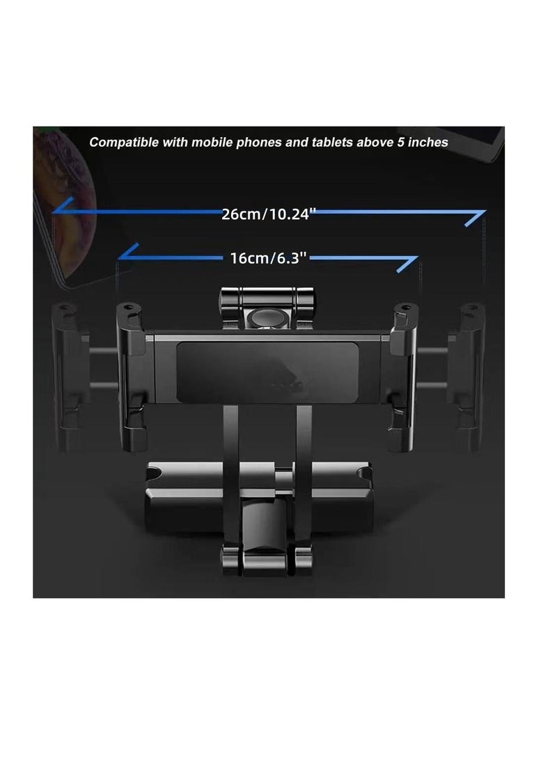 Excefore Car Phone Holder for Universal Dashboard, Super Stable Car Phone Mount, Foldable Aluminum Alloy Arm, Car Rear View Mirror Phone Holder, Cell Phone Car Holder Mount for All Phones - Image 4
