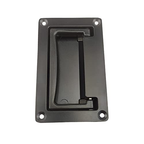YUDTKK Zinc Alloy Recessed Pull Handle Container Handle Black Flush Lift Recessed Door Handle,4.33 Inch,1 Pack - Image 2