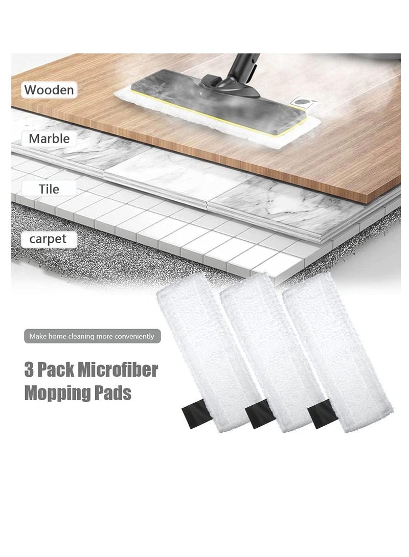 6 Pack Cloth Set Mopping Pads Replacement for Karchers SC2/ SC3/ SC4/ SC5 Microfiber Mopping Pads Cloth Accessories(for Karchers 3Rag Nozzle Covers & for Karchers 3Microfiber Mopping Pads)  - Image 2