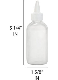 BRIGHTFROM Condiment Squeeze Bottles 4 Oz Squirt Empty Bottles Clear Twist Top Cap Leak Proof Great For Ketchup Mustard Syrup Sauces Dressing Oil Arts & Crafts Bpafree Pack Of 2  - Image 3