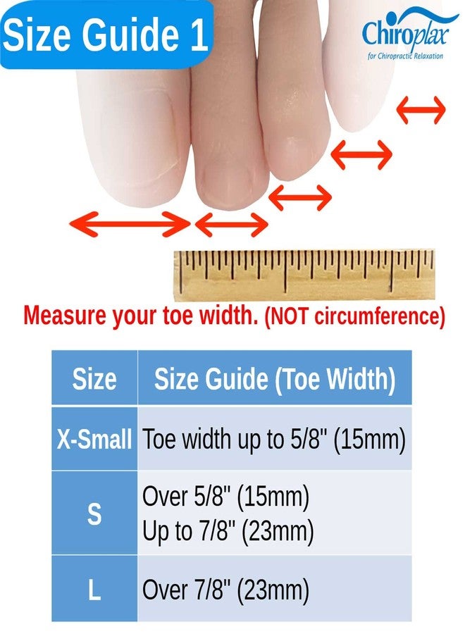 Chiroplax Gel Toe Cap Sleeve Protector Cushions Pads Guard Cover Separator Bunion Hammer Toe Callus Corn Blister Missing Ingrown Nails (X-Small - 6 Pack, Beige) - Image 2