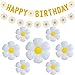 JU XIN 32pcs Daisy Flower Birthday Banner Balloons DecorationDaisy Party DecorationsDaisys Flower Girls Boys Birthday Party Supplies - Image 4