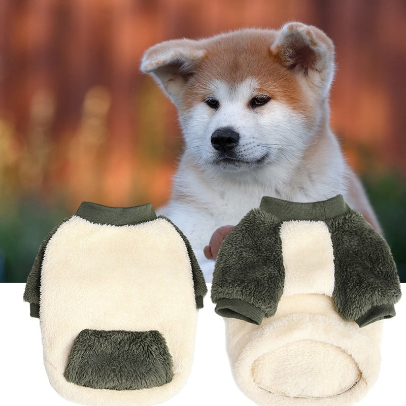 1Pc Pet Clothing Fleece Coat Double-Layer Cold-proof Apparel - Image 3