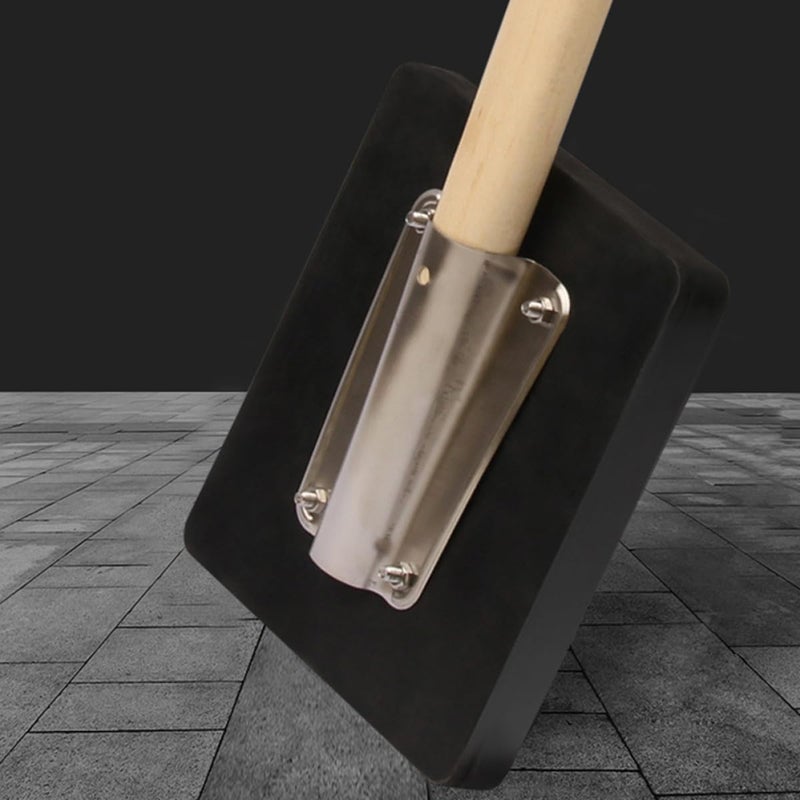 Artibetter Rubber Clapper Panel Mallet with Wooden Handle Construction Rubber Tool for Tiles Paving and Flattening Worker’s Flooring Installation - Image 3