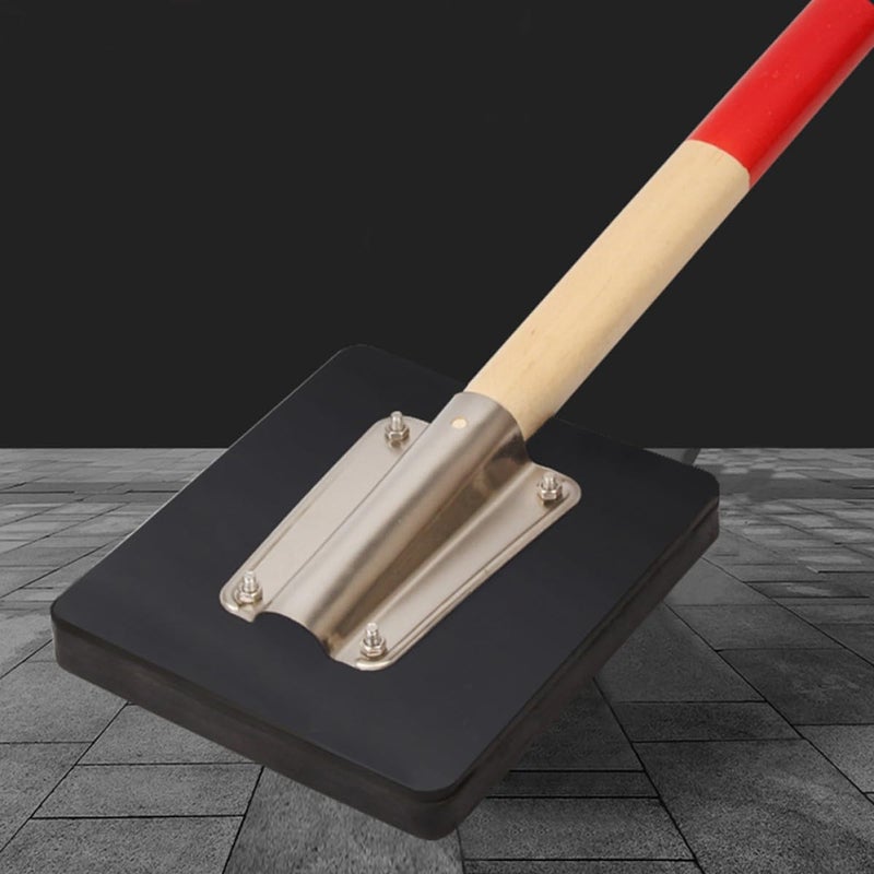 Artibetter Rubber Clapper Panel Mallet with Wooden Handle Construction Rubber Tool for Tiles Paving and Flattening Worker’s Flooring Installation - Image 2