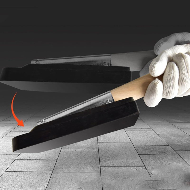 Artibetter Rubber Clapper Panel Mallet with Wooden Handle Construction Rubber Tool for Tiles Paving and Flattening Worker’s Flooring Installation - Image 4