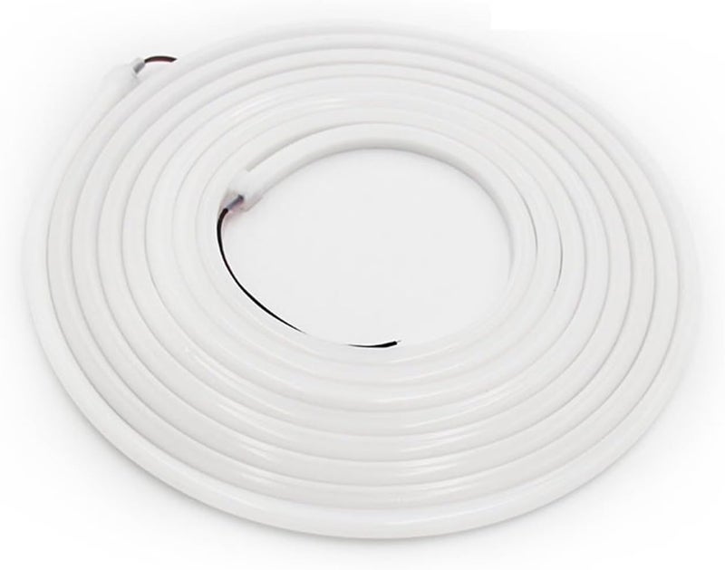 5m 2835 10 * 10MM semicircular neon Tube Light with 120 Lights Single Light Single Cut Light bar Engineering Decoration(3000K Warm White) - Image 1