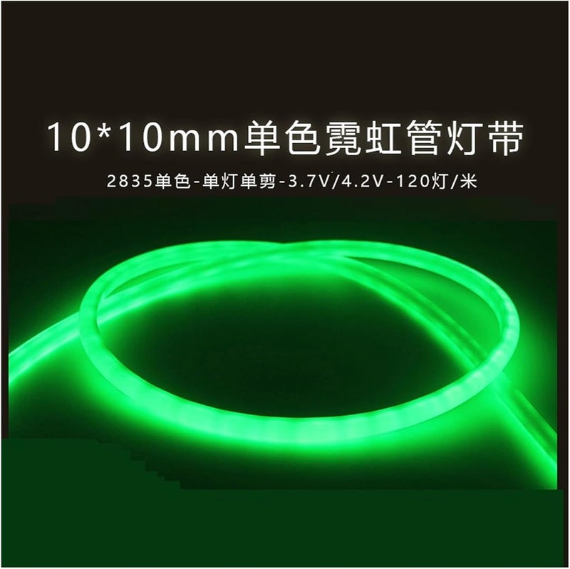 5m 2835 10 * 10MM semicircular neon Tube Light with 120 Lights Single Light Single Cut Light bar Engineering Decoration(3000K Warm White) - Image 2