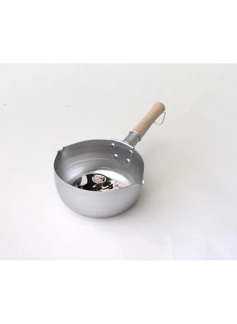 قدر ألومنيوم بمقبض خشبي، وعاء شاي، وعاء أرز، وعاء صلصة، وعاء حليب، وعاء قهوة (16 سم) - Image 2