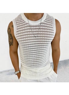 Generic 2024 Mens Sleeveless Knit Vest Black  - Image 2