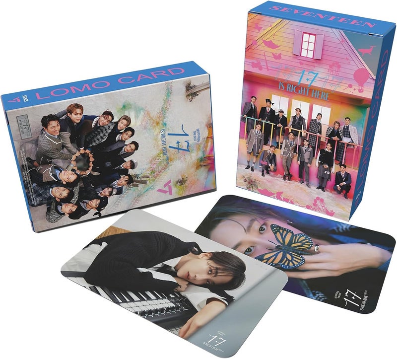 KPOPBP بطاقات صور Seventeen 2024 ألبوم جديد 17 هنا بطاقات صور 55 قطعة هدايا كيبوب لمشجعي كاروت - Image 3