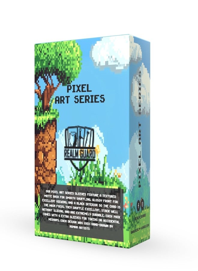 Realm Guard سلسلة Realm Guard Pixel Art - 100 قطعة من أغطية بطاقات TCG/MTG المزخرفة (زهر الكرز) - Image 3