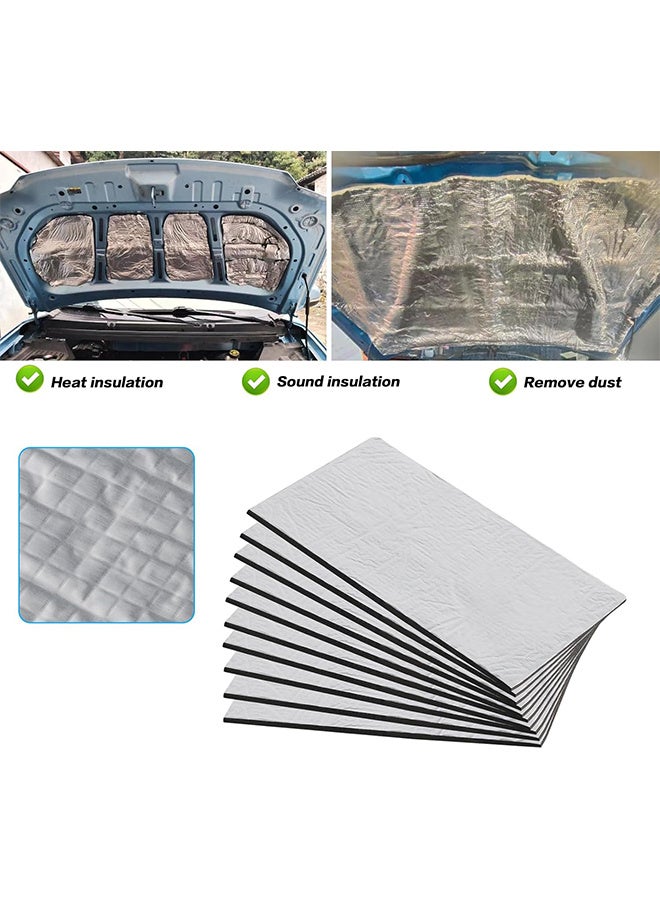 JOUDIYA 10 Pcs Car Sound Deadening Mat 50×30cm 5mm Self-Adhesive Soundproof Insulation Foam for Door, Hood, Floor, Trunk & Ceiling – Heat & Noise Reduction - Image 4