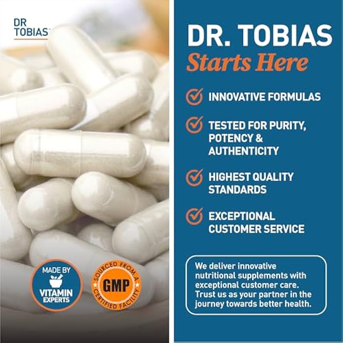 Dr. Tobias DIM Complex, Hormone Balance for Women & Men, DIM Supplement with BioPerine, Broccoli Extract & Calcium D-Glucarate Estrogen Detox Balance Complex, Non-GMO, Vegan, 60 Capsules - Image 5