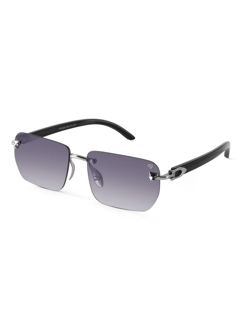Woggles Uv-Protected Rimless Rectangle Sunglasses