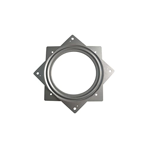 ZTEOFO 1 Pcs 6 Inch Susan Turntable Bearings Susan Turntable Lazy Susan Turntable Square Rotating Bearing Plate Lazy Susan Hardware Swivel Plate, for Swivel Plate,Corner Cabinet,Revolving Shelve in Kitchen - Image 1