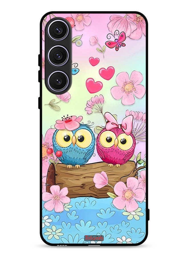 Tolwak Samsung Galaxy S25 FE Protective Case Cover Cute Owls Art - Image 1