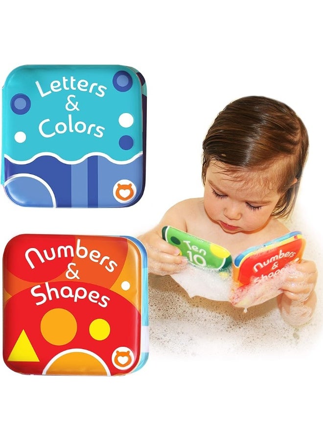 BabyBibi Floating Baby Bath Books - Bath Books for Babies, Infants - Waterproof, Mold-Free Bath Toys for Learning & Early Education (Set of 2 - Alphabet & Numbers Books)  - Image 2