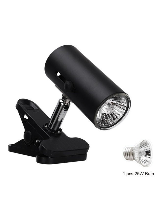 NIBEMINENT 25W Reptile Heat Lamp With Clip Black 18x8x18cm - Image 2