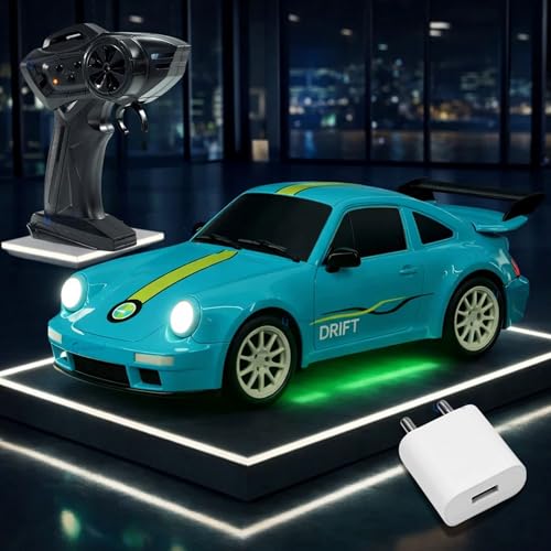 GRAPHENE Flare RC Drift Remote Control Car Toy for Kids Boy Adult1:24 Scale 2.4Ghz 20 km/h 4WD with USB Charger Led Light Sports Racing High Speed Tyres Long Range Crawlers Stunt Cars for 4+ Year - Image 1