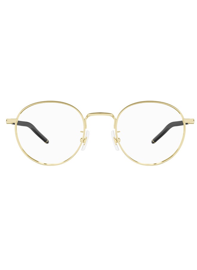 MONTBLANC - Unisex Round Blue Light Filter Eyeglasses - MB0273O 001 49 - Lens Size: 49 Mm - Image 1