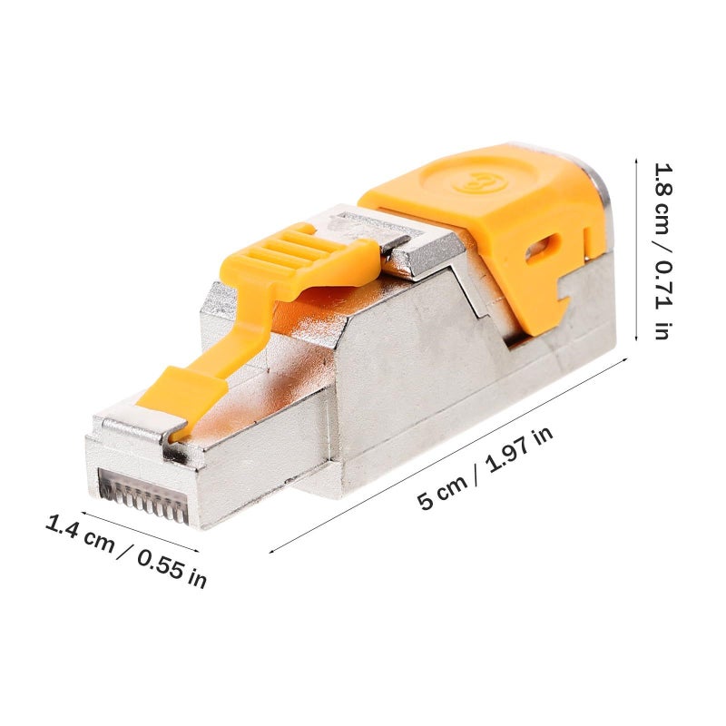 Cat8 Shielded Rj45 Ethernet Connector Pass Through 10gbps Network Plug - Image 3