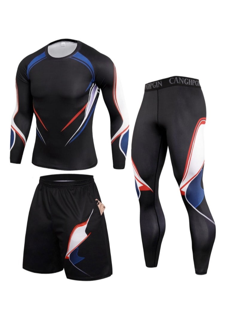 KUYING Men's Casual Sports Cycling Set 